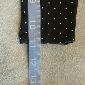 Child of mine black polka dot ruffle bottom pants